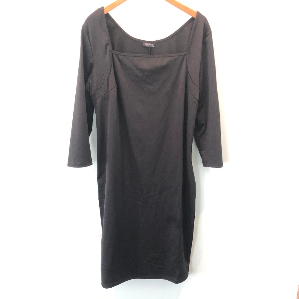 square neck dress